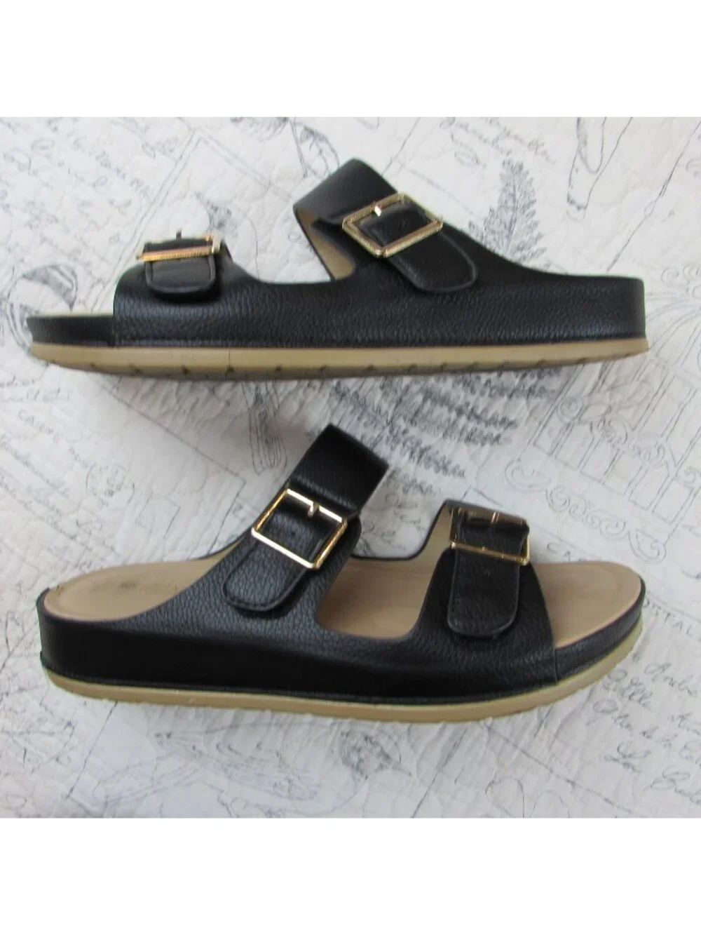 EUC Patrizia by Spring Step Eliza Slide Casual Strappy Sandals Women Size 9